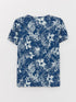 LC Waikiki Crew Neck Printed Short Sleeve Boy's Short Pajamas Set